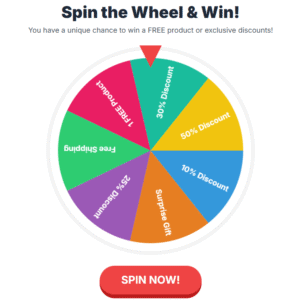 Editable Lucky Wheel - One-Time Payment -  No Subscriptions