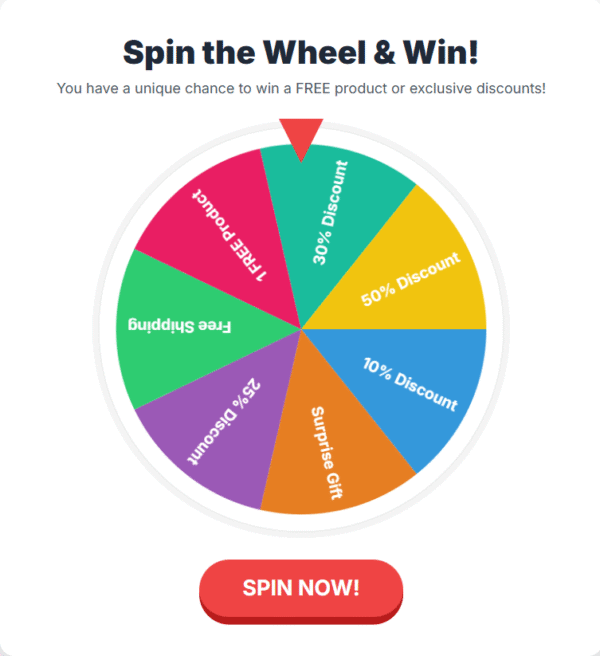 Skjermbilde av Lucky Spins mobilappens hovedmeny