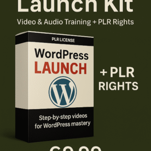 WordPress Launch Kit – Video & Audio Training + PLR Rights
